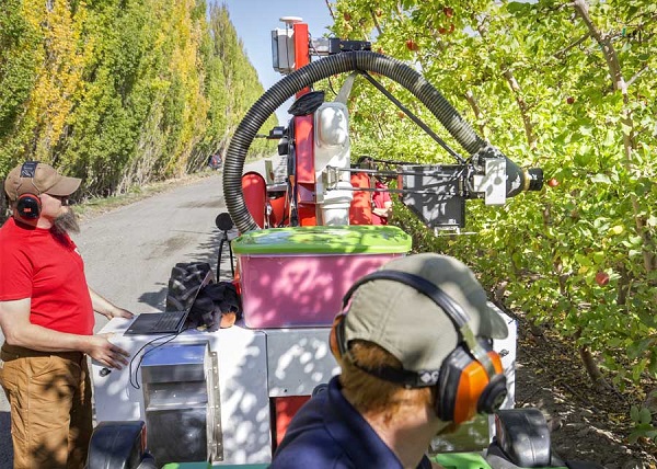 Abundant Robotics automated vacuum harvester