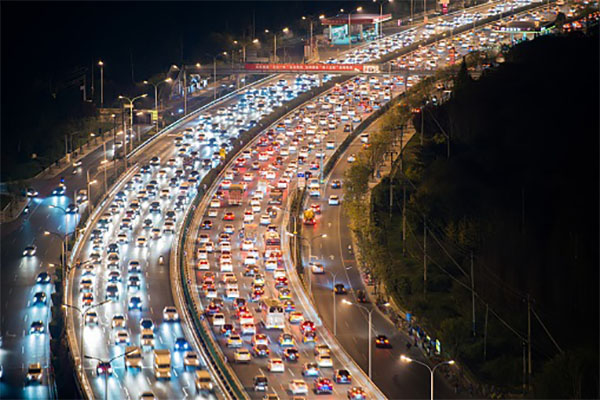 Crowded Traffic in Beijing