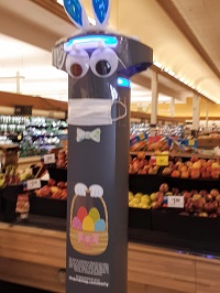 5-22EasterMarty-1 Marty the Robot Rolls out AI in the Supermarket 1