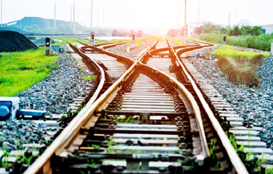 Railway next to the coal mine
