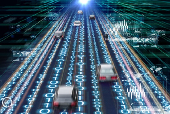 Traffic management system concept. Digital transforamtion.